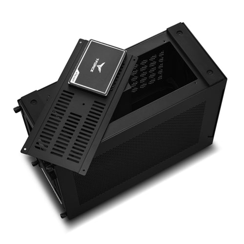 Lian Li A4H2O Mini ITX Gaming Case with PCIE 5 Riser Card - Black