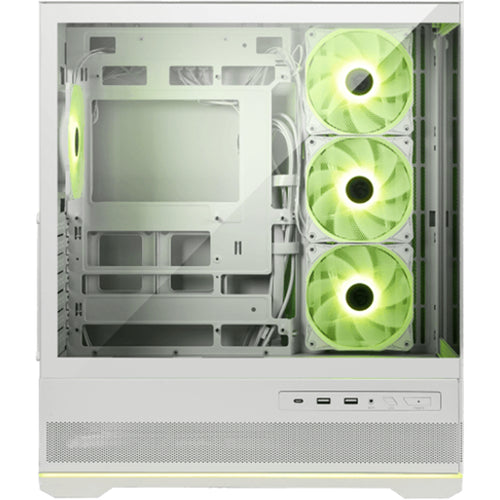 MSI MAG PANO 110R PZ White Tempered Glass Mini Tower Case