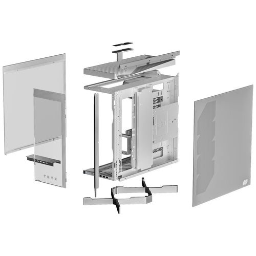 TRYX LUCA L70 Tempered Glass ATX Mid Tower Case - White