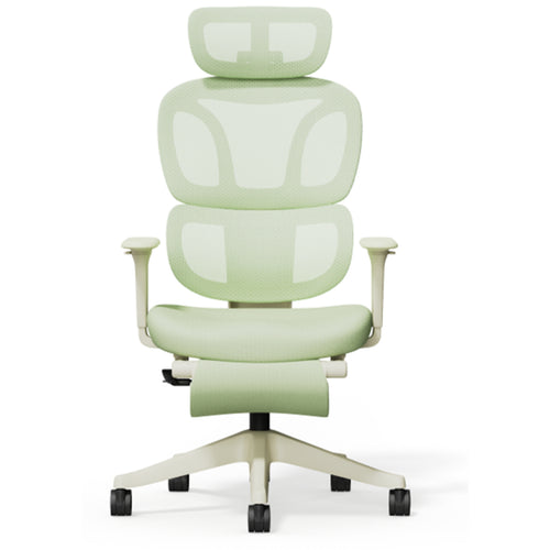 FlexiSpot BS5 Pro Light Green Ergonomics Office Chair With Footrest - Cloud-like Cushion