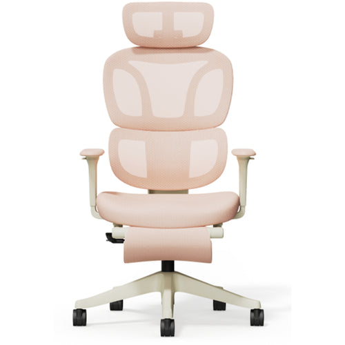 FlexiSpot BS5 Pro Pink Ergonomics Office Chair With Footrest with Cloud-like Cushion