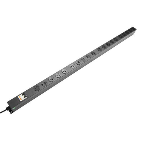 DYNAMIX RPR-20VMCB - 20 Outlet Vertical Power Rail (10A) w/ 6kA C-Curve MCB Circuit Breaker on/off switch