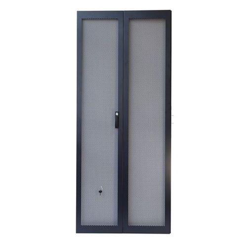 Dynamix 42RU Dual Mesh Pantry Style Door Kit for SR Series 600mm Wide Cabinets
