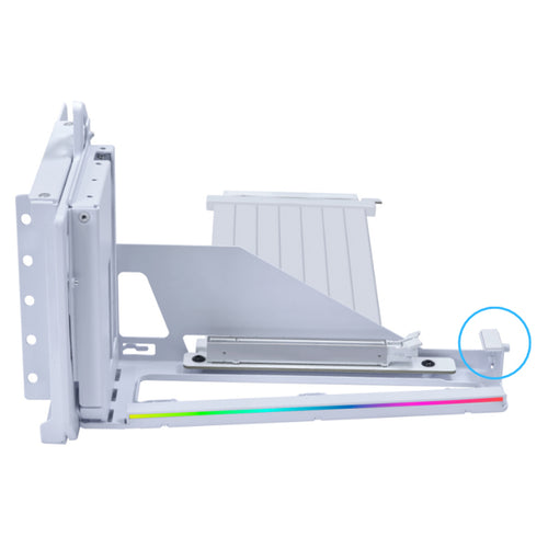 Lian Li White Multi-Direction 4-slot Vertical GPU Bracket With PCIE Gen 5 cable, ARGB lighting