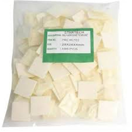 StarTech.com HC102 Self-adhesive Nylon Cable Tie Mounts - Pkg of 100