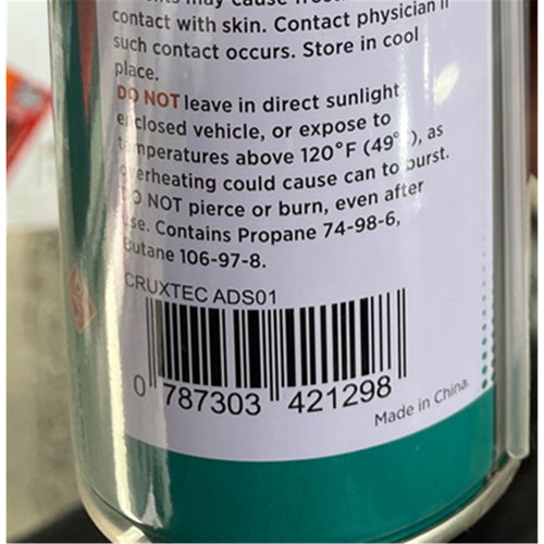 Cruxtec ADS01 Clean Range Compressed Air Duster 400ml Spray Can with Nozzle Dust-off Compressed air safely and quickly blow dust, dirt and debris from even the hard to reach places