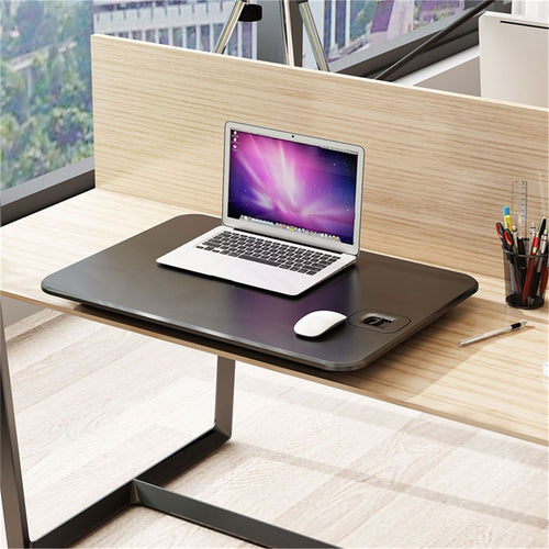 Loctek Eco Ergonomic Laptop Deskalator WorkStation, Work Surface 680x480mm, Height Adjustable 40-400mm, Stroke 360mm, Load Capacity 12kg, Black / 5 Years Warranty