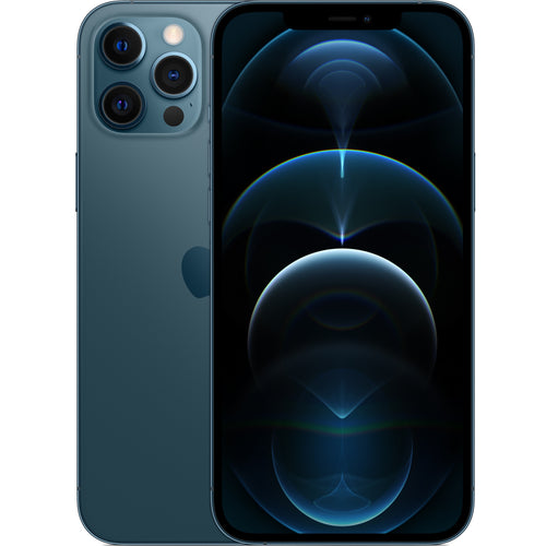 Apple iPhone 12 Pro Max 128GB - Pacific Blue - (A-Grade Refurbished) with Cable - 18-Month Warranty - Certified Refurbished
