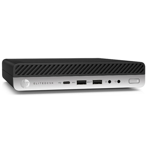 HP Elitedesk 800 G4 Intel Core i5 8500T Mini Desktop PC (A-Grade Refurbished) 8GB RAM - 256GB SSD - On-Board Wifi - Win 11 Pro - Includes Power Cord & Power Adapter - 18-Month Warranty - Certified Refurbished