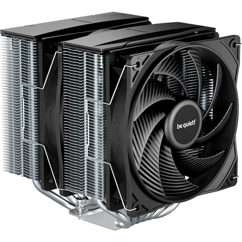 be quiet Pure Rock Pro 3 Silver CPU Cooler 2 x 120mm PWM Fan, Twin Tower, 6 Heat Pipe Support Intel LGA 1851 /1700 / 1200 / 115X , AMD AM5 / AM4,