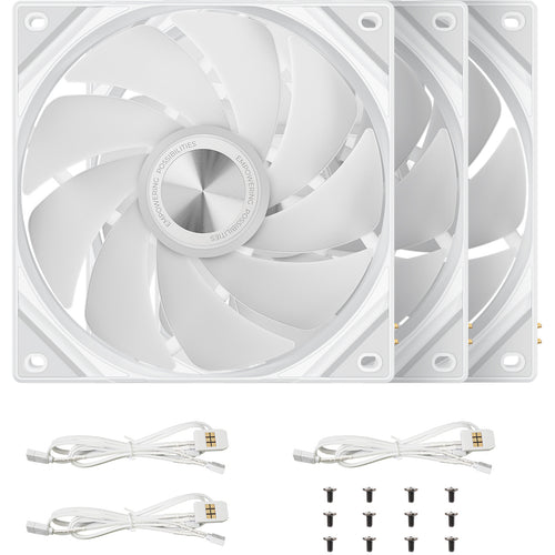 TRYX ROTA SL ARGB 120mm Fan, Triple Pack , White