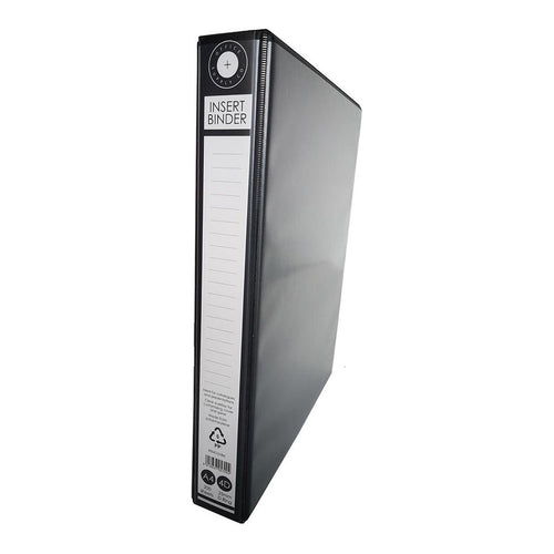 RB4D25BK - Okin Insert Binder A4 4D 25mm Black
