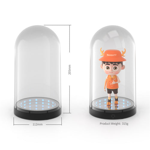 DOBE RGB LED Figure Dust Protect Case Thousand-layer Mirror Figure Display Box