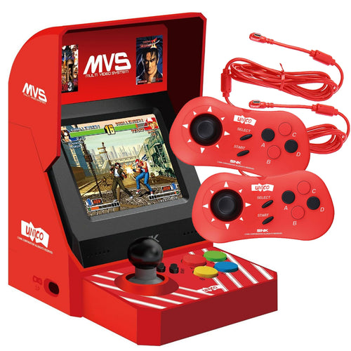 Unico MVS Mini Arcade Game Console & 2x Controller Bundle Official SNK Licensed,