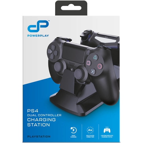 PowerPlay Zubehör PPS4PDCS - PowerPlay PS4 Dual-Ladestation (Schwarz)