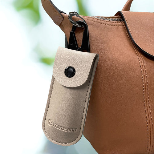 Transcend Leather Pouch for ESD310 Portable SSD Range - Light Khaki