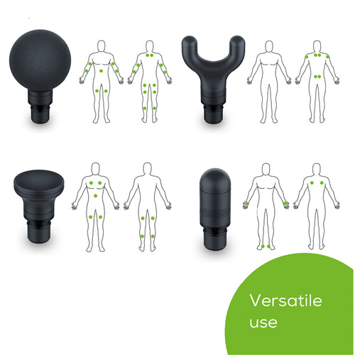 Beurer Fitness MG99 Massage Gun 0.6 kg Lightweight, 4 head Therapy Device