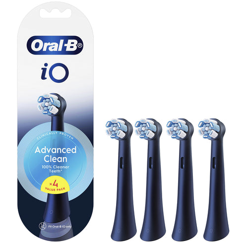 Oral-B iO CB-4 Ultimate Clean Replacement Brush Heads - 4 Pack - Black