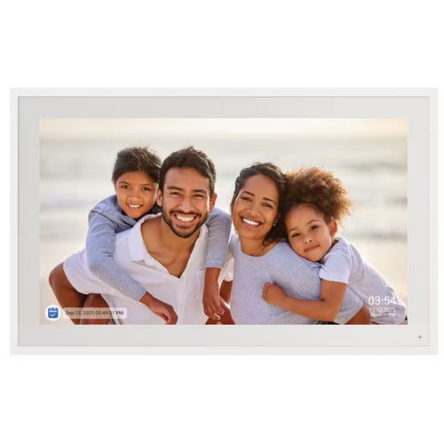 FotoStream 15.6" WIFI Digital Calendar Photo Clear Frame Chore Chart IPS TOUCH SCREEN- wall mount included- 32GB Build In Memory - Dinner planning, Sleep mode, share access, Smart e-calendar App Support - Android & IOS Support - 2.4G HZ