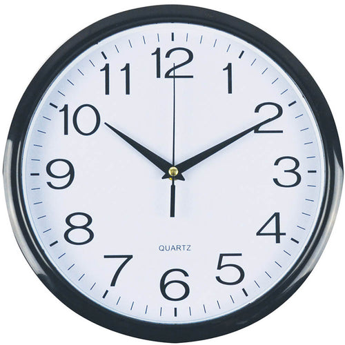 Italplast I391B Wanduhr 300 mm Schwarz Weiß