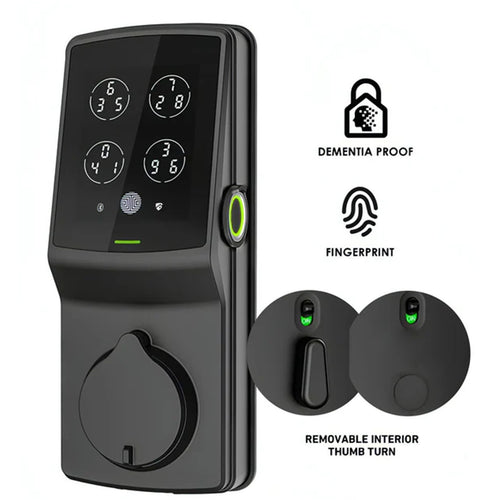LOCKLY Secure Plus Dementia Proof Locker (detachable knob version) (Matt Black)