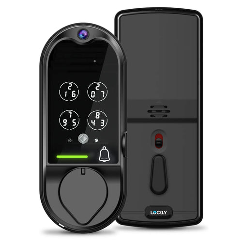 Lockly Vision Smart Deadbolt Video Lock - Matt Black