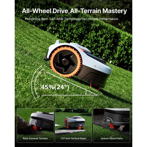 Segway Navimow i206 All Wheel Drive Smart Robotic Lawn Mower Mowing Area: 600m^2,
