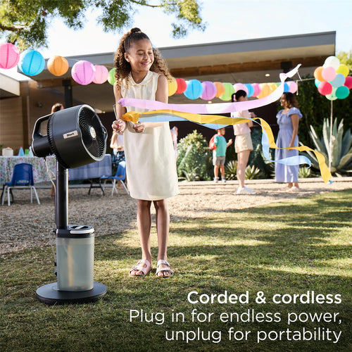 Shark FlexBreeze Pro Mist Indoor/Outdoor Pedestal & Table Fan With Water Tank