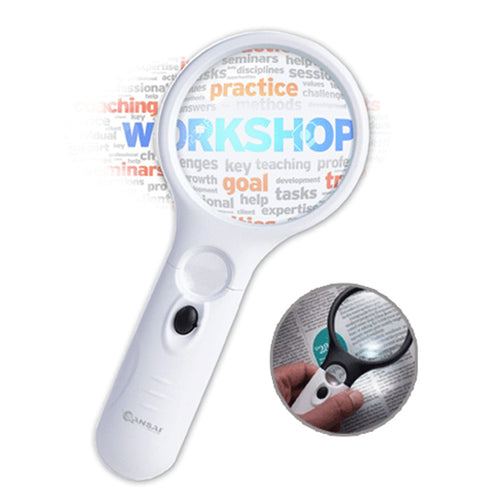 Sansai MIR-103 LED Magnifying Glass 11x8 cm White