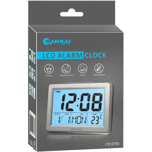 Sansai CR-075E LCD Alarm Clock 2/A