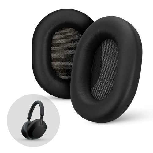 Brainwavz Sony WH-1000XM5 Premium Replacement Earpads for Headphones - Black - Compatible with WH-1000XM5 (5th Generation)