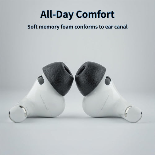 Comply (Small) TrueGrip Memory Foam Tips for Apple AirPods Pro 3 - Black - Small 3-pack (6x Small size eartips) - compatible with AirPods Pro 3rd Generation