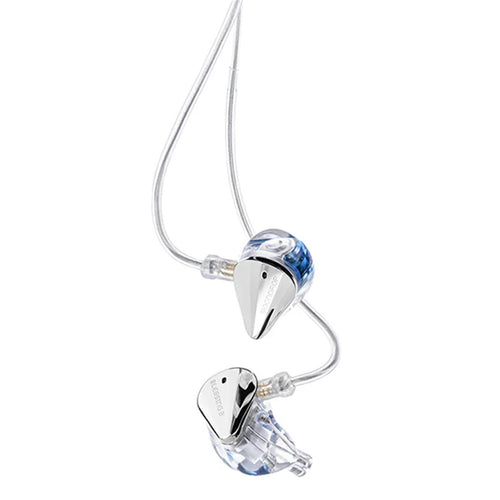 MOONDROP BLESSING 3 2DD + 4BA Hybrid Wired In-Ear Monitor Headphones - Silver