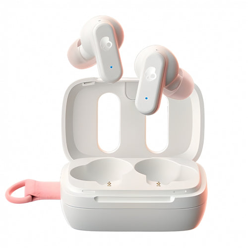 Skullcandy Dime 3 True Wireless In-Ear Headphones - Bone White / Orange Glow