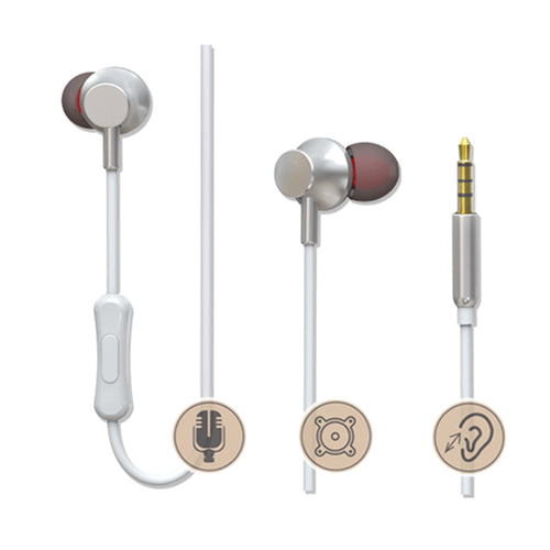 Sansai IPH-266E Stereo Earphone with built-in Microphone 3.5mm stereo plug