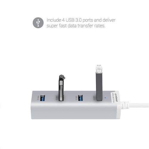 mbeat Stick 4 Port USB 3.0 Hub for Ultrabook & Mac