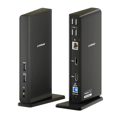 mbeat USB-C/A Dual HDMI DisplayLink Docking Station