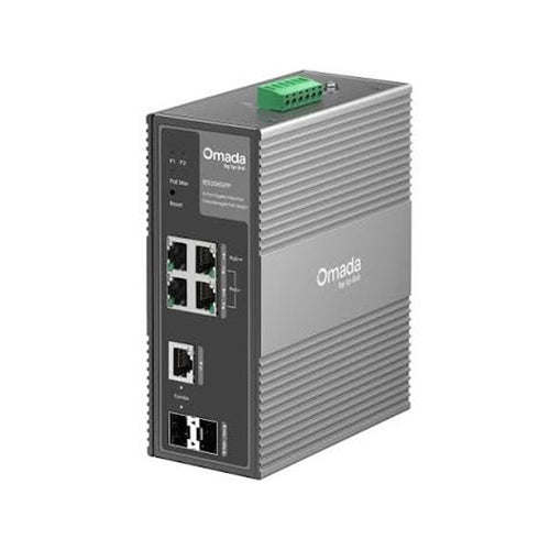 Omada IES206GPP 6-Port Gigabit Industrial Easy Managed Switch with 3-Port PoE+ and 1-Port PoE++