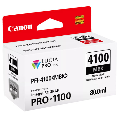 Canon Lucia Pro PFI-4100MBK PFI-4100 80ml Ink - Matte Black