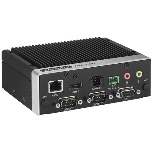 Advantech ARK-1125H-S0A1 Intel Processor N200 QC SoC with Dual HDMI, Dual GbE, Dual Serial Ports, Dual CANBus, Remote Switch, USB x4