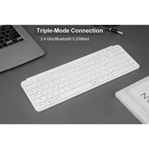 Keychron B2 Pro 96% Ultra-Slim Wireless Keyboard - Ivory White