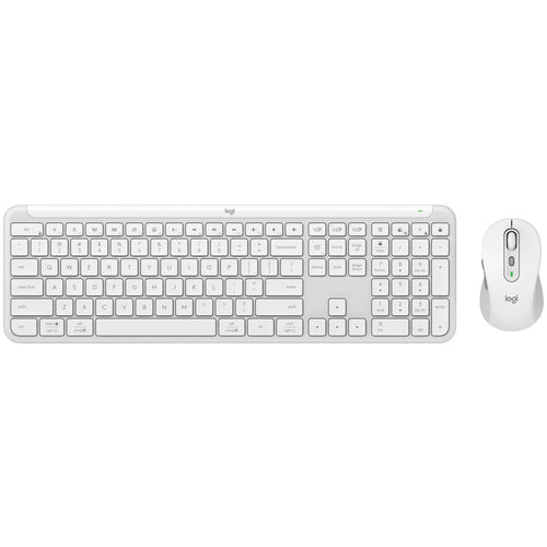 Logitech MK950 Signature Slim kabellose Desktop-Tastatur-Maus-Kombination – Off-White