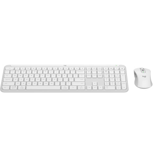 Logitech MK950 Signature Slim kabellose Desktop-Tastatur-Maus-Kombination – Off-White