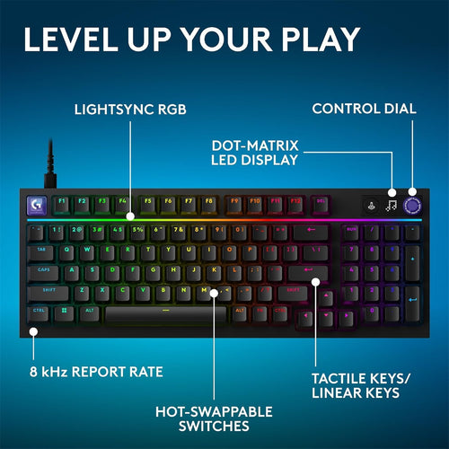Logitech G316 X 98 Wired Gaming Keyboard - Black