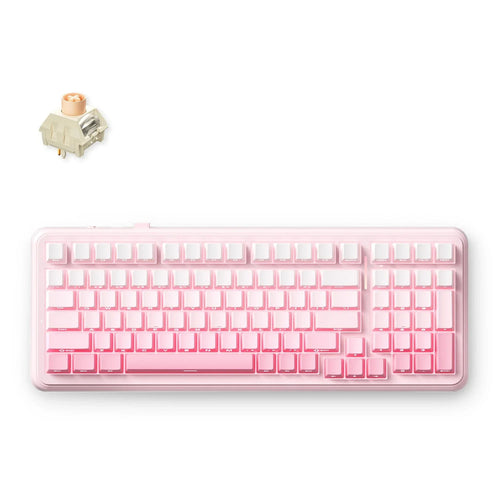 Mchose K99 v2 Tri-mode Wireless Mechanical Keyboard - Pink Gradient