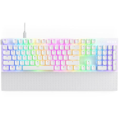 NZXT Function 2 Full Size Optical Gaming Keyboard - White