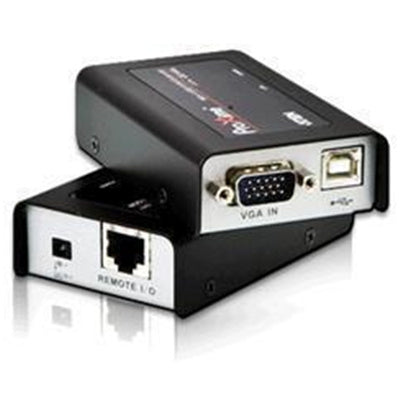 Aten CE100 Mini USB KVM Extender - VGA gain control Non-powered (local) - 1280x1024 60Hz(100m) - No local console