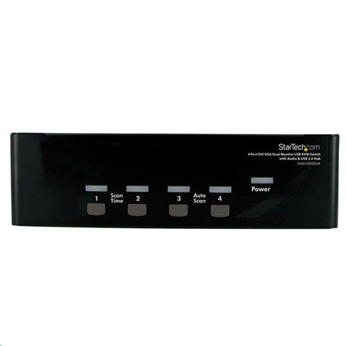 StarTech.com SV431DDVDUA - 4 Port DVI VGA Dual Monitor KVM Switch