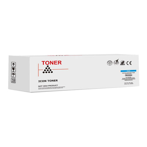 Okin Icon Compatible Toner Cartridge Replacement for Brother TN255 - Cyan