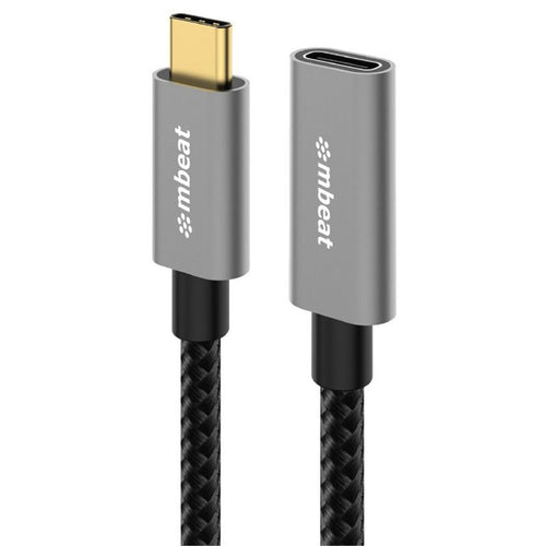 mbeat Tough Link 1m USB 3.2 Gen2 USB-C Extension Cable - Space Grey